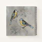Silvered Aviary | Vogelpaar Notitieboek (Achterkant)