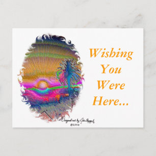 SilverLake Sunset 1 oval Briefkaart