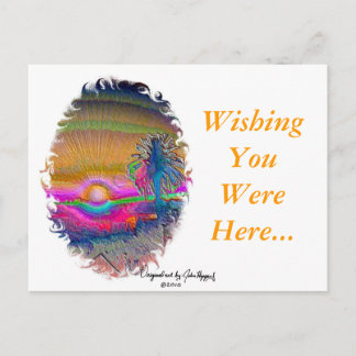 SilverLake Sunset 1 oval Briefkaart
