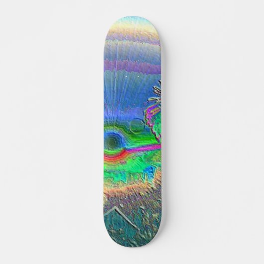 SilverLake Sunset Negatief Skateboard (Voorkant)