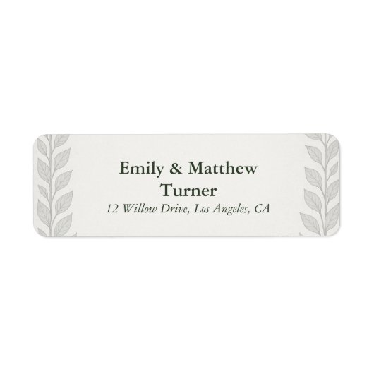 Silverleaf Elven Wedding Etiket (Voorkant)