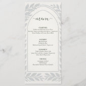Silverleaf Elven Wedding - Leaf Border Wedding Menu (Voorkant)