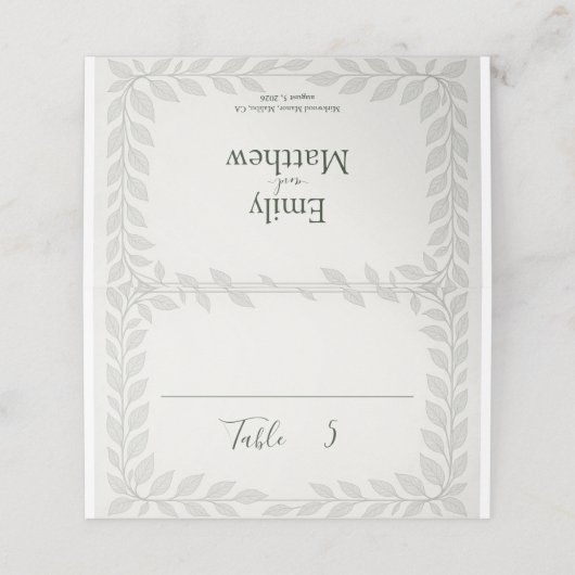 Silverleaf Elven Wedding – Leaf Wedding (Buitenkant ongevouwen)