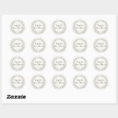Silverleaf Elven Wedding Ronde Sticker (Vel)