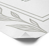 Silverleaf Elven Wedding Seating Chart Perfect Poster (Hoek)