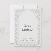 Silverleaf Elven Wedding – Woodland Theme Save The Date (Achterkant)