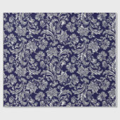 Silvers en Midnight Blue Damkers Cadeaupapier (Vlak)