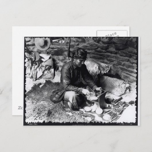 Silversmith at work, c.1914 briefkaart (Voorkant / Achterkant)