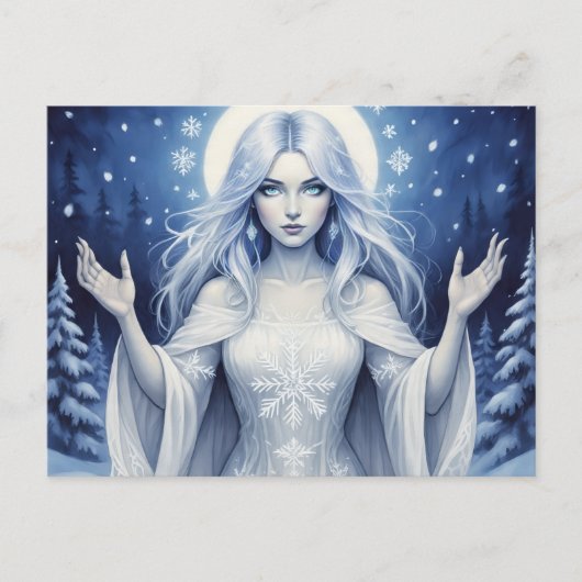 SilverSnowQueen Feestdagenkaart (Voorkant)