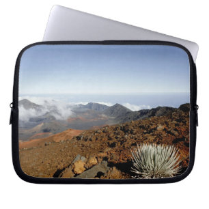 Silversword op de rand van de Haleakala-krater van Laptop Sleeve