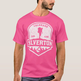 Silverton Colorado sneeuwskiën actief T-shirt