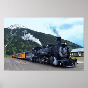 Silverton Train Stop, Colorado Poster