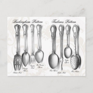 Silverware-Collectie Briefkaart