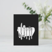 Silverware Custom Invitation Flyer-Sjabloon (Staand voorkant)