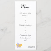 Silverware en Napkin Custom Menu Flyer-Sjabloon (Achterkant)