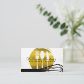 Silverware en Whisk Visitekaartje (Staand voorkant)