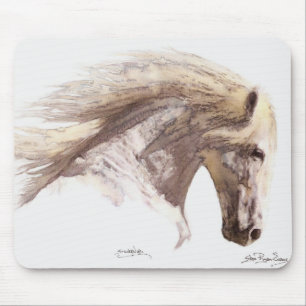 "SILVERWIND" Hengst Paardenliefhebber's Mousepad Muismat