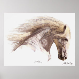 SILVERWIND (water-kleur) Art Poster