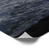 Silvery Blue Sunset Poster (Hoek)