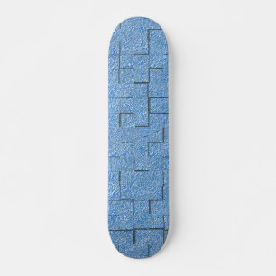 Silvery blue textuur met mozaïekeffect en reliëf skateboard