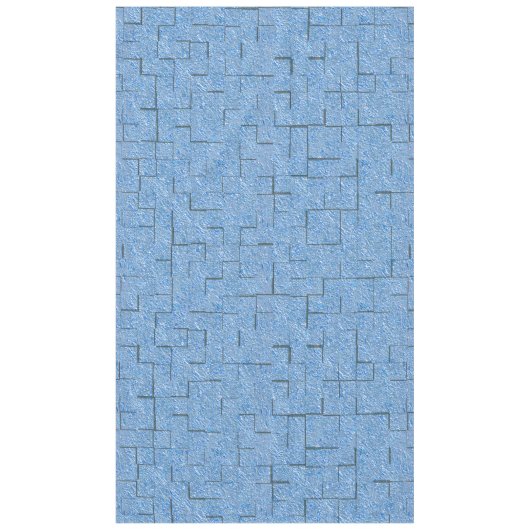 Silvery blue textuur met mozaïekeffect en reliëf tafelkleed (Voorkant)