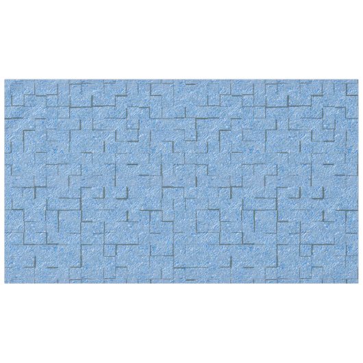 Silvery blue textuur met mozaïekeffect en reliëf tafelkleed (Voorkant (Horizontaal))