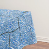 Silvery blue textuur met mozaïekeffect en reliëf tafelkleed (Voorbeeld)