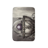 Silvery Cauldron met Paarse Crystal Ball Badmat (Voorkant Verticaal)