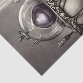 Silvery  Cauldron met Paarse Crystal Ball Tissuepapier (Detail)