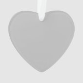 Silvery Faux Jewel Heart aangepaste fee ornament (achterkant)