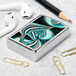 Silvery gebogen golvend onder cyaangroene rook op 