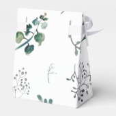 Silvery Green Eucalyptus Wedding Favor Box Bedankdoosjes (Achterkant)