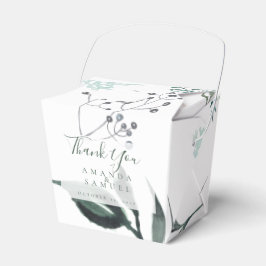 Silvery Green Eucalyptus Wedding Favor Box Bedankdoosjes