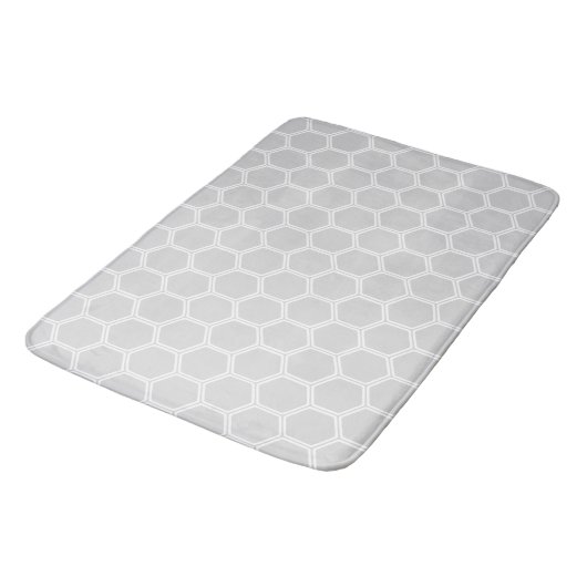 Silvery Hexagon 1 Badmat (Gekanteld)