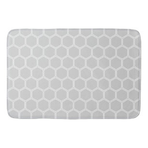 Silvery Hexagon 1 Badmat