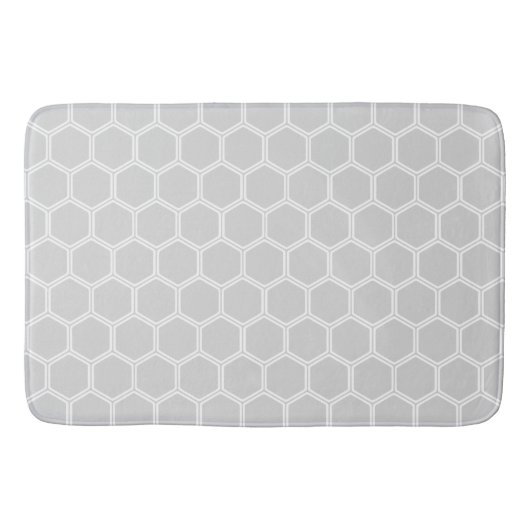 Silvery Hexagon 1 Badmat (Voorkant)