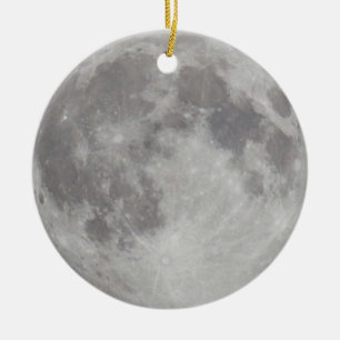 Silvery Moon-versiering Keramisch Ornament