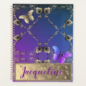 Silvery Rozen met naam Planner (Voorkant)