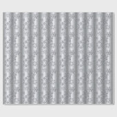 Silvery Snowflakes Cadeaupapier (Vlak)