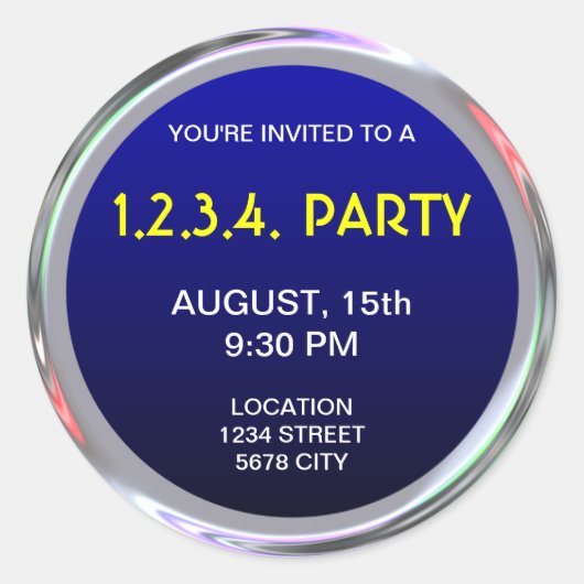 Silvery sticker for text, logo or image (Devant)