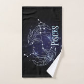 SIM A Pisces Zodiac.SIGNE Zodiaque À La Mode Pisce (Serviette à main)