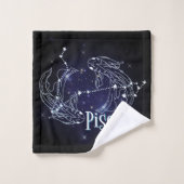 SIM A Pisces Zodiac.SIGNE Zodiaque À La Mode Pisce (Gant de toilette)