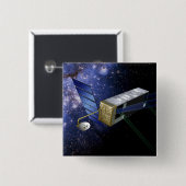 SIM PlanetQuest Vierkante Button 5,1 Cm (Voorkant /achterkant)