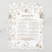 Simanim Kaart (Voorkant / Achterkant)