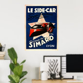 Simard - Le Side Car - Lyon  Poster (Thuiskantoor)