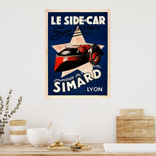 Simard - Le Side Car - Lyon  Poster (Keuken)
