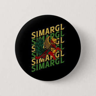 Simargl Paganism Dog Nordic Ancestry National Russ Ronde Button 5,7 Cm