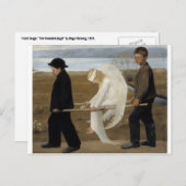 Simberg's Wared Angel briefkaart (Voorkant / Achterkant)