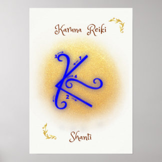 Simbulos karuna reiki poster