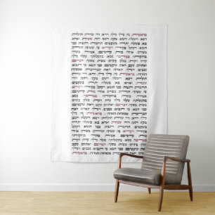 Simchat Torah - Hebreeuwse Parshiot Cyclus joods Wandkleed